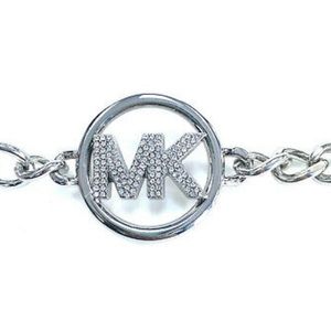 Michael Kors silver crystal Chain Belt S/M NWT